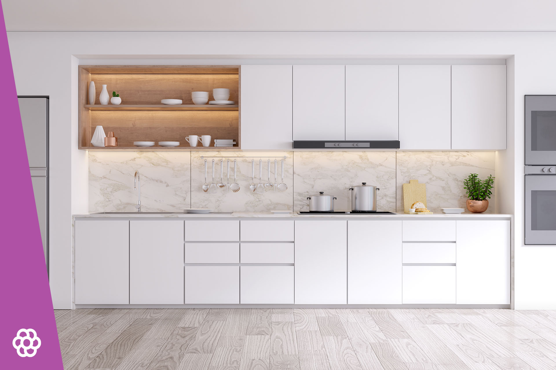 Hvilket tapet til køkkenet?