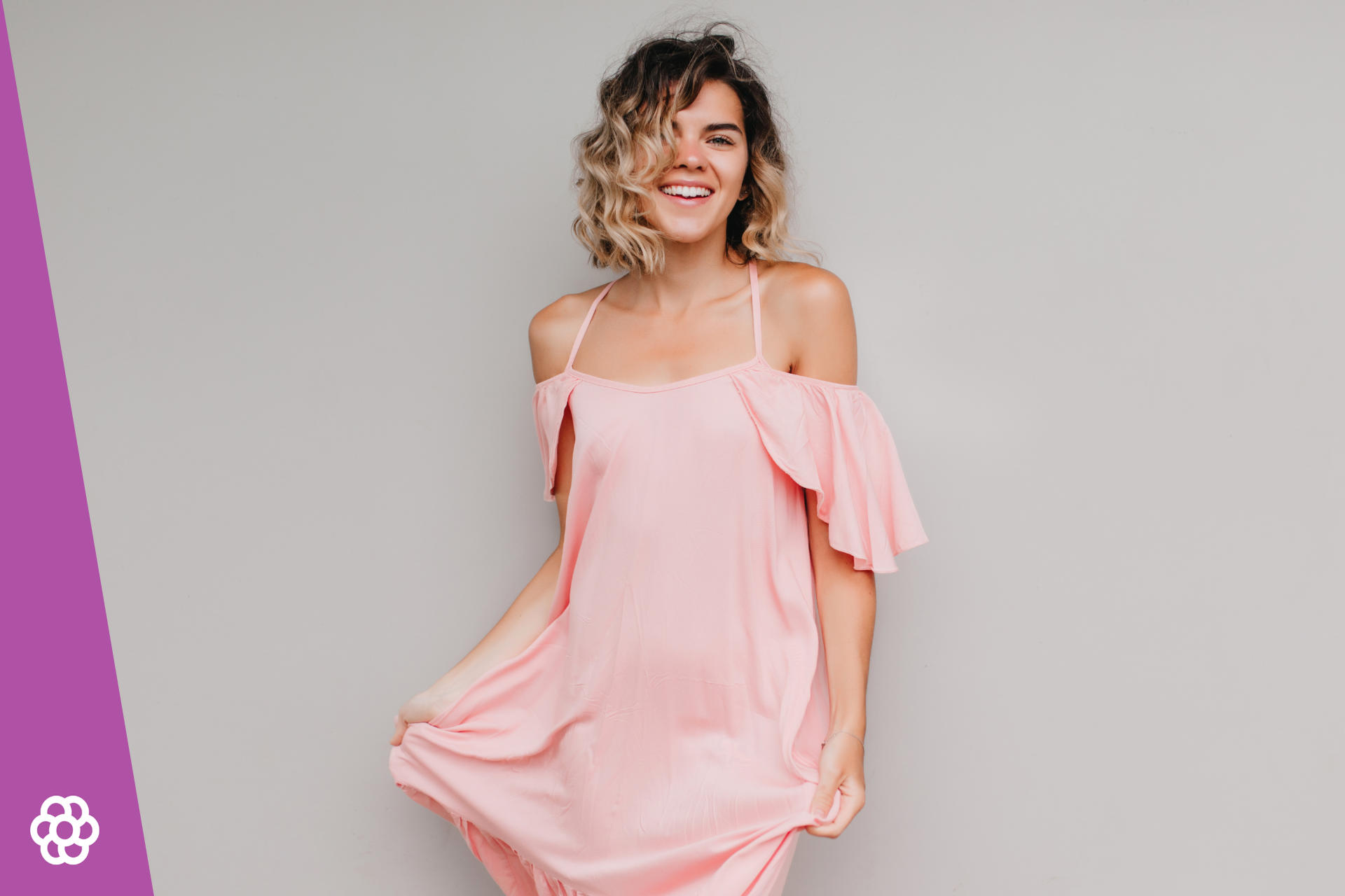 Hvilken makeup passer til en laksefarvet kjole?